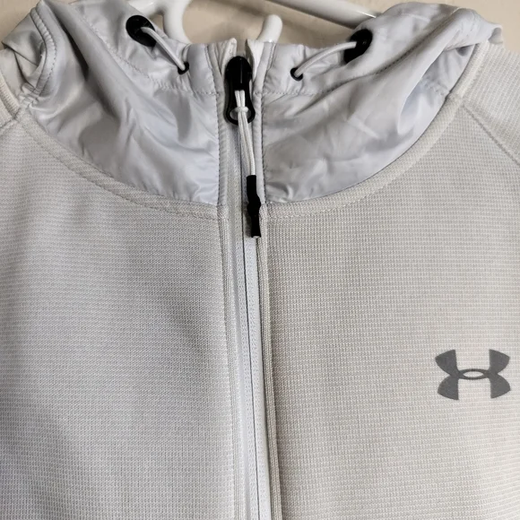 Under Armour Coldgear Storm Gray Full-Zip Hoodie - Picture 8 of 15